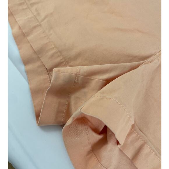 Old Navy Size 4 Standard Cotton Shorts Peach Button Zipper Women Chino Stretch - Picture 5 of 7